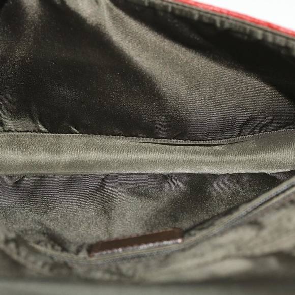 Christian Dior Maris Pearl Shoulder Bag Harako leather Red MA-1909 Auth 44311 - Picture 10 of 16